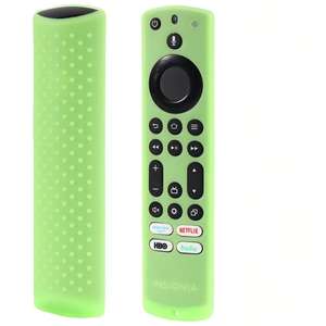 Funda Protectora de Silicona para Control Remoto Fire TV4 <span class=keywords><strong>Alexa</strong></span> de <span class=keywords><strong>4</strong></span>.ª <span class=keywords><strong>Generación</strong></span>, Cubierta de Color Luminoso para Control Remoto Inteligente - Product Image 1