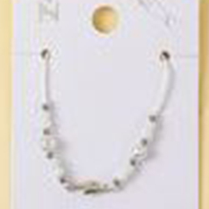 Lightning PULSERA Stainless Steel <b>Bracelet</b> with Pearl <b>Crystal</b> Fashion Beaded Accessories - Product Image 2