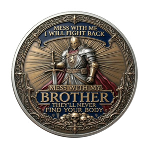 Pièce de monnaie commémorative en métal sur le thème de la Fraternité des Guerriers Spartiates, souvenir rétro médiéval de chevalier, objet de collection - Product Image 3