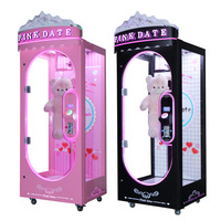 2026 Popular Pink LED Arcade Claw Machine High Quality Toy Crane Machine Coin Operated Vending Machine