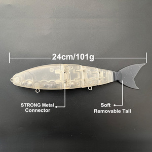 <span class=keywords><strong>Esca</strong></span> artificiale Luya transfrontaliera BALAM 24CM 101G con coda morbida, serie Big Four Submerged - Product Image 2