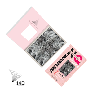 Extensions de cils en soie douce avec logo personnalisé NQ, extensions de cils coréennes jet black CC pour un volume super jet black, extensions de cils en cachemire mat - Product Image 3