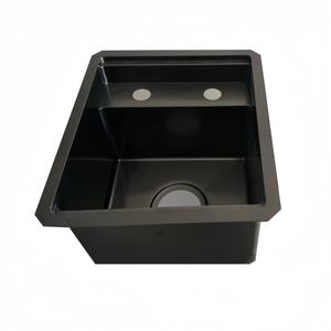 อ่างล้างจานสแตนเลสสีดำนาโน 304 แบบสองรู คุณภาพสูง ใช้งานได้จริง สำหรับล้างอาหารและผัก - Product Image 2