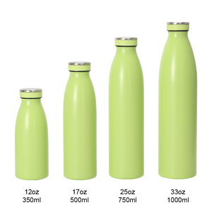 Bottiglia d'Acqua Isolata in Acciaio Inox - 12oz 17oz 25oz 33oz 500ml, Design a Doppia Parete Sottovuoto Antigoccia per Bevande Gassate - Product Image 2