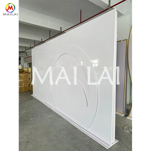 Recién llegado, fondos blancos para eventos de boda, PVC cuadrados de paneles de pared, <span class=keywords><strong>fondo</strong></span> acrílico a la venta - Product Image 2