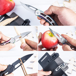 En iyi kalite 7021LUC-SCX katlanır bıçak CNC açık kamp yüksek sertlik paslanmaz çelik saplar çift eylem EDC pocket knife - Product Image 5