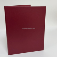 Carpeta de Archivos de Cuero PU Personalizada, Impermeable y Duradera para Organizador de Documentos de Oficina, Carpetas de Archivos de Papel A4