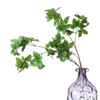 Vente chaude Real Touch Menthe Feuille Latex Feuilles Vertes Branches Plantes Artificielles Verdure pour Noël pour la Fête De Mariage Maison