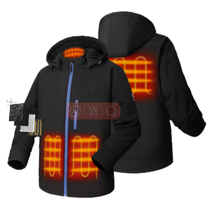 جاكيت رجالي يعمل بالبطارية مخصص USB ملابس ساخنة سوفتشيل مقاوم للماء ملابس عمل شتوية - Product Image 1