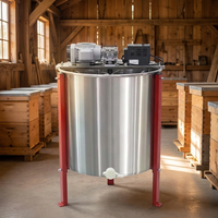 Neuer ZHILI BEE 8-Rahmen Automatischer Elektrischer Horizontaler Honigschleuder aus Edelstahl mit Motor, Zentrifuge und Separator