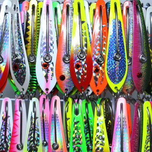 Muỗng Câu Cá Hồi Dạ Quang Móc Đơn Nhiều Màu Mới 3 + 7 Mồi Câu Cá Bằng Kim Loại - Product Image 4