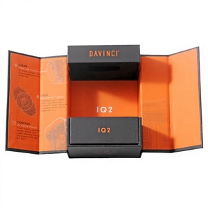 Caja de Regalo para Joyería Vacía, Estilo Vintage, con Laminado Brillante y Papel Kraft Dorado, Forma Rectangular, con Esponja para Exhibición - Product Image 3