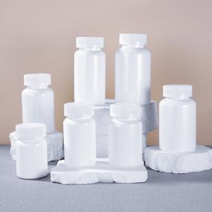 Empty White Medicine <b>Pill</b> Plastic Bottle 100ml 120ml 150ml 200ml 300ml Health Care Bottle with Pressure Screw Cap - Product Image 1