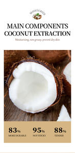 100% naturel huile de noix de coco corps Oi LBody beurre crème hydratante nourrissante blanchissante huile corporelle soins de la peau - Product Image 3