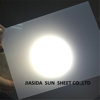 Panneau diffuseur en polycarbonate mat découpé sur mesure, revêtu anti-UV, pour solutions d'éclairage LED intérieur/extérieur