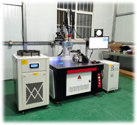 Machine de soudage laser automatique 5 axes pour batteries au lithium, ustensiles de cuisine, quincaillerie de fenêtre en alliage d'aluminium avec dispositif rotatif D125