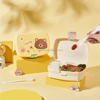 Nouvel arrivage : Ensemble de boîtes à lunch de qualité alimentaire avec conteneurs pour repas, cuillère, fourchette et bouteille d'eau – Boîte à lunch durable pour adultes et enfants
