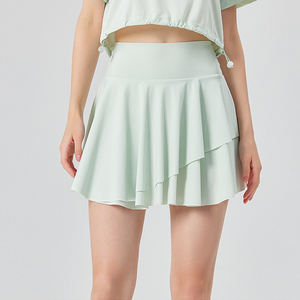 تنورة تنس نسائية بطيات مخصصة مع 3 جيوب للجولف مطاطية عالية الخصر تنورات تنورة للنساء تمارين رياضية كاجوال - Product Image 2