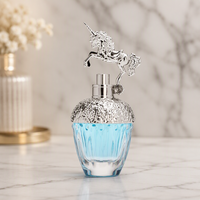 Flacon de parfum licorne en verre, contenant décoratif pour parfum, emballage cosmétique