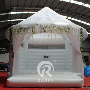 จั๊มเปอร์เป่าลมสีขาวสำหรับงานแต่งงานบ้านเด้งสำหรับงานเลี้ยงงานแต่งงานอุปกรณ์ให้เช่า - Product Image 6