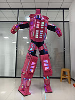 Costume de robot lumineux LED couleur pleine taille humaine pour événements en boîte de nuit, festivals, spectacles sur scène, cosplay
