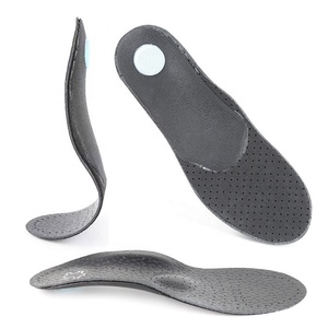 Semelles orthopédiques en <span class=keywords><strong>cuir</strong></span> pour chaussures, soutien de la voûte plantaire pour hommes et femmes, idéales pour les chaussures de ville (référence HA00846) - Product Image 2