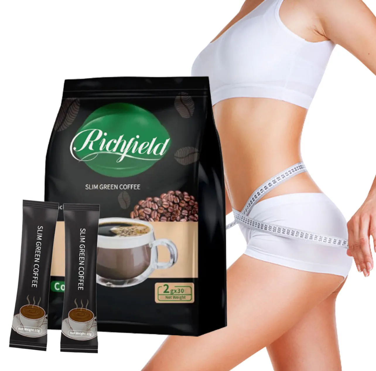 Natural Healthy Diet Control Slim Green Coffee Arabica Weight Loss Green Coffee