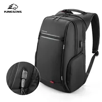 Kingsons شعار مخصص بسعر الجملة للماء على ظهره الأعمال bagpack للرجال sac دوس على ظهره حقيبة مع USB شحن