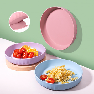 Assiette à <span class=keywords><strong>ventouse</strong></span> en silicone <span class=keywords><strong>de</strong></span> qualité alimentaire pour bébé, bol, tasse, vaisselle, <span class=keywords><strong>set</strong></span> <span class=keywords><strong>de</strong></span> repas pour enfants - Product Image 1