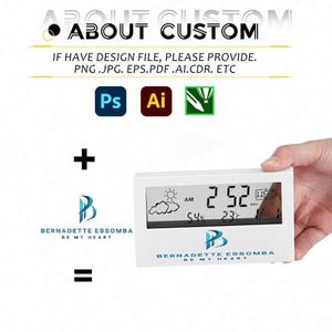<b>Creative</b> <b>Gift</b> Multifunctional Desktop Thermometer and Hygrometer Weather Display Electronic Alarm Clock With Custom Logo - Product Image 2