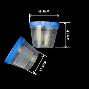 Vaso desechable exclusivo para muestras de orina y mucosidad de 40 ml con graduaciones, tapa de rosca, transparente, de polipropileno (PP) para envío transfronterizo - Product Image 3