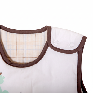 ถุงนอนเด็กแบบซิป ผ้าก๊อซคอตตอน 100% ระบายอากาศได้ดี เป็นมิตรกับสิ่งแวดล้อม ไม่มีแขนเสื้อ - Product Image 1