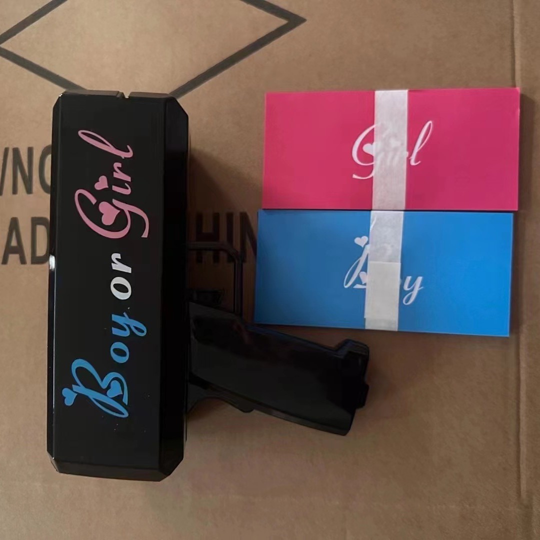 Pistolet noir + 50 bleu + 50 rose
