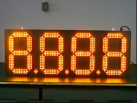 Télécommande à affichage d'essence à LED 12 pouces 4 Digital Outdoor Single Color Digital Gas Price Changeable Led Gas Station Display