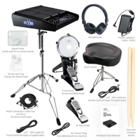 HXM HDP-5 Multipad, ensemble de 8 pads avec support métallique, instrument de percussion professionnel, batterie électronique professionnelle