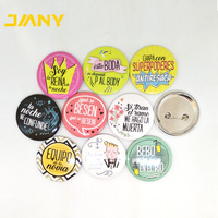 Estaño personalizado divertido broche botón iconos feliz cara sonriente Pin insignias