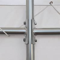 Abri pour conteneurs 20ft 40ft à double treillis en acier galvanisé avec toit en PVC pour entrepôt, stockage et atelier
