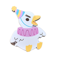 Pins en émail sur le thème des animaux du zodiaque chinois, badges métalliques – Art de collection, pins en émail dur moulé avec poudre de perle à couleur dégradée