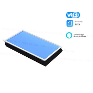 Thông minh tuya nhân tạo ảo Skylight bầu trời màu xanh ánh sáng Wifi điều khiển từ xa lõm trong nhà chiếu sáng Trần Bảng điều chỉnh - Product Image 5