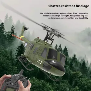Yuxiang F07-V UH-1 <span class=keywords><strong>huey</strong></span> 6CH 3D/6G flybarless aerobatic Scale RC 2.4G Gyro โรเตอร์เดียว RTF BNF ของเล่นงานอดิเรก - Product Image 2