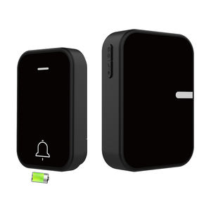 <span class=keywords><strong>Sonnette</strong></span> sans fil QX-008 Pure White, 1 <span class=keywords><strong>bouton</strong></span>-<span class=keywords><strong>poussoir</strong></span>, 1 récepteur, alimentée par piles, vente en gros d'usine, 38 mélodies, 90 dB, 200 m, IP44, pour extérieur - Product Image 1