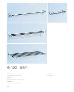 ชุดอุปกรณ์ห้องน้ำเยอรมัน Goldiden <span class=keywords><strong>Kinox</strong></span> ชั้นวางกระจกแบบหนา ที่แขวนผ้าเช็ดตัวแบบวงแหวน อุปกรณ์เสริมห้องน้ำ - Product Image 3
