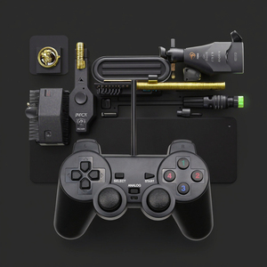 <span class=keywords><strong>USB</strong></span> có dây gamepad cho <span class=keywords><strong>PC</strong></span> PSP giao diện điều khiển Arcade rung joystick với trò chơi bánh xe chỉ đạo máy tính xách tay máy tính điều khiển - Product Image 4