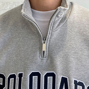 <span class=keywords><strong>Felpa</strong></span> <span class=keywords><strong>con</strong></span> <span class=keywords><strong>Cappuccio</strong></span> Personalizzata in French Terry <span class=keywords><strong>con</strong></span> Zip, Produttore di Felpe <span class=keywords><strong>con</strong></span> Zip 1/4, 350 Gsm, 100% Cotone, <span class=keywords><strong>Felpa</strong></span> Mezza Zip, <span class=keywords><strong>Polo</strong></span> <span class=keywords><strong>con</strong></span> <span class=keywords><strong>Cappuccio</strong></span> - Product Image 3