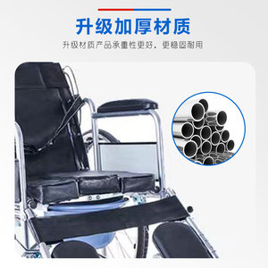 Silla de ruedas manual ligera, plegable, de viaje, con estructura de acero, para personas discapacitadas y mayores, con certificación CE. - Product Image 2