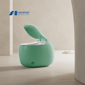 Inodoro de una pieza de cerámica sifónica ecológico de montaje en suelo con tanque oculto y salida en S para baño, América del Norte - Product Image 6
