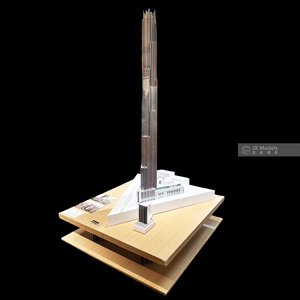 Maquette de gratte-ciel de bureau moderne personnalisée en plastique, matériaux de haute qualité, impression 3D, découpe laser, personnalisation complète sur mesure - Product Image 3