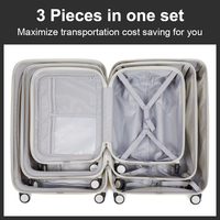 Ensemble de valises Hanke personnalisées, durables, imperméables, multicolores, en polycarbonate, 20/24/28, valises à roulettes de voyage, ensemble de bagages 3 pièces