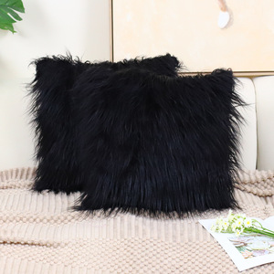 <strong>White</strong> Decorative <strong>Fluffy</strong> <strong>Pillow</strong> Covers New Luxury Series Throw <strong>Pillow</strong> Covers Square Fuzzy Cushion Case - Product Image 6
