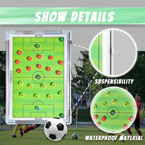<span class=keywords><strong>Carpeta</strong></span> de mesa Análisis de juegos Entrenamiento con imanes Bolígrafos Borrador Aleación de aluminio Tácticas de fútbol - Product Image 2